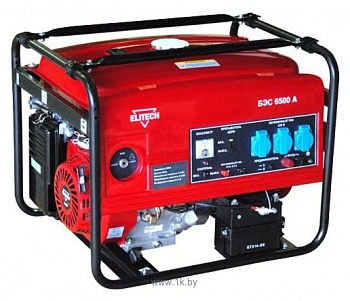 Бензиновый генератор Elitech БЭС 6500А
